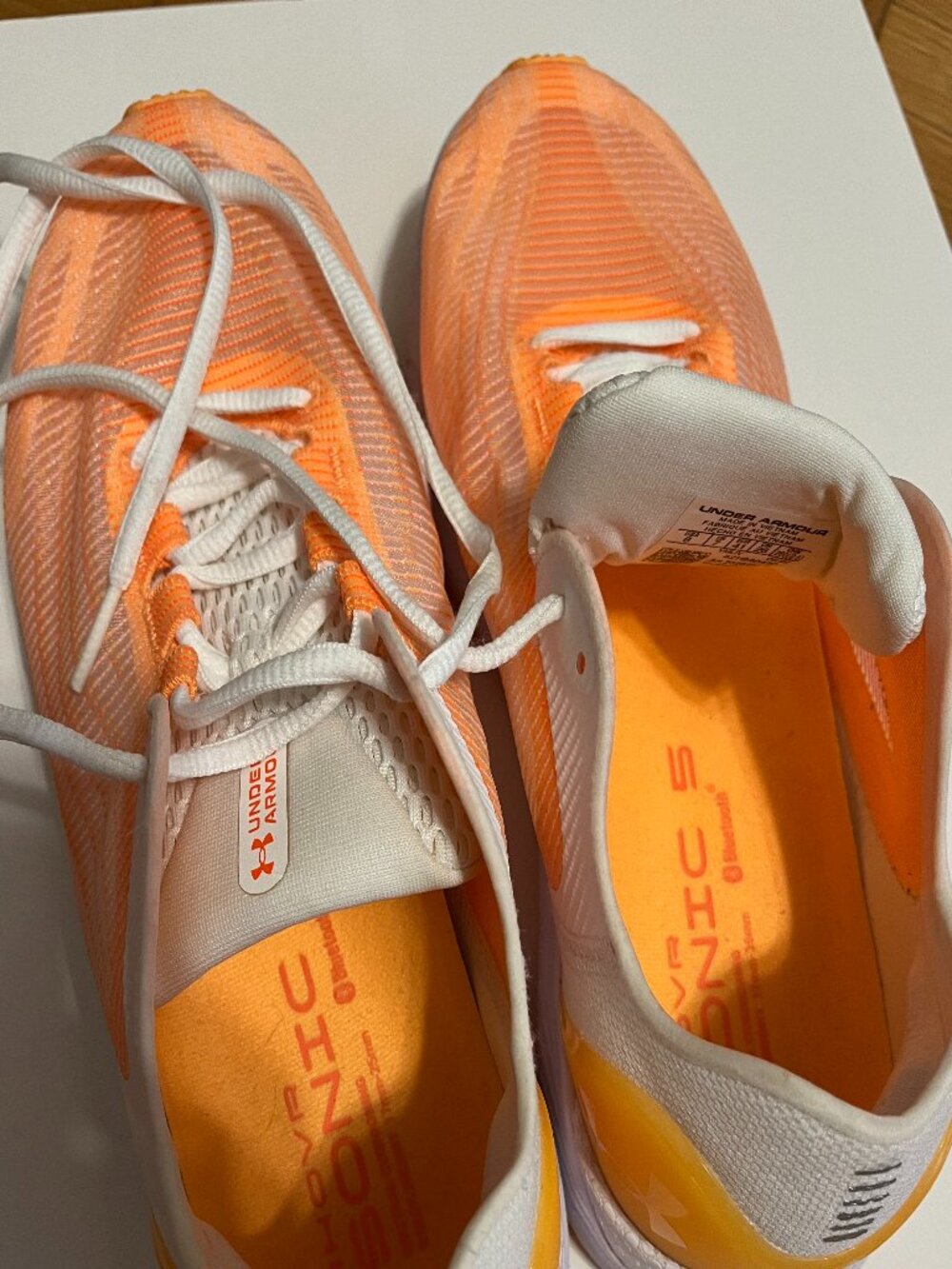 Under Armour HOVR Sonic Running Shoes | Women’s Size 8 | Orange/White 🍊 - Picture 6 of 9